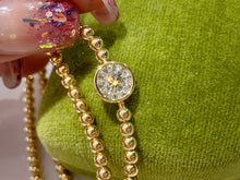 Load image into Gallery viewer, LUOWEND 18K Yellow Gold Real Natural Diamond Bracelet for Women
