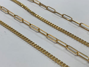 LUOWEND 18K Yellow Gold Necklace for Women