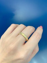 Load image into Gallery viewer, LUOWEND 18K Yellow Gold Real Natural Diamond and Ruby Ring for Women
