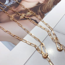 Load image into Gallery viewer, LUOWEND 18K Yellow Gold Necklace for Women
