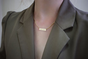 LUOWEND 18K Yellow Gold Real Natural Diamond  Necklace for Women