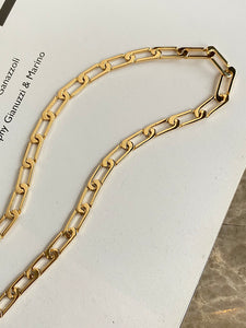 LUOWEND 18K Yellow Gold Necklace for Women