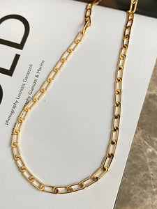 LUOWEND 18K Yellow Gold Necklace for Women