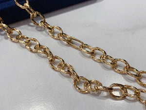 LUOWEND 18K Yellow Gold Necklace for Women