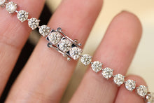 Load image into Gallery viewer, LUOWEND 18K White Gold Real Natural Diamond Bracelet for Women
