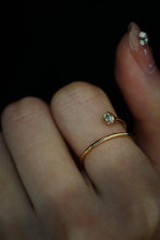 Load image into Gallery viewer, LUOWEND 18K Yellow Gold Real Natural Diamond Ring for Women
