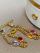 Load image into Gallery viewer, LUOWEND 18K Yellow Gold Real Natural Aquamarine Bracelet for Women
