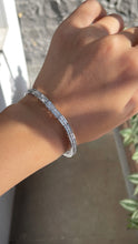 Load image into Gallery viewer, LUOWEND 18K White Gold Real Natural Diamond Bracelet for Women
