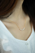 Load image into Gallery viewer, LUOWEND 18K Yellow Gold Real Natural Akoya Pearl Necklace for Women
