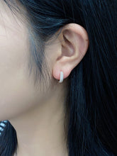 Load image into Gallery viewer, LUOWEND 18K Gold Real Natural Diamond Hoop Earrings for Women
