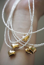 Load image into Gallery viewer, LUOWEND 18K Yellow Gold Natural Broque Pearl Necklace for Women
