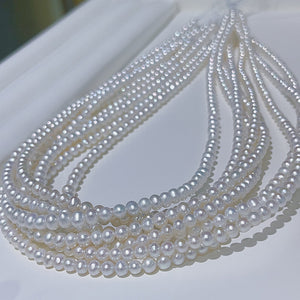 LUOWEND Natural Feshwater Pearl Necklace for Women