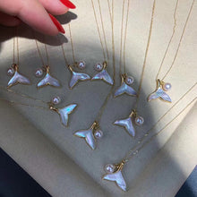 Load image into Gallery viewer, LUOWEND 18K Yellow Gold Natural Pearl Necklace for Women
