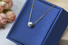 Load image into Gallery viewer, LUOWEND 18k Yellow Gold Natural Pearl Necklace for Women
