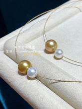Load image into Gallery viewer, LUOWEND 18K Yellow Gold Pearl Necklace for Women
