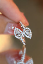 Load image into Gallery viewer, LUOWEND 18K White Gold Natural Diamond Ring for Women
