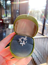 Load image into Gallery viewer, LUOWEND 18K White Gold Natural Diamond Ring for Women
