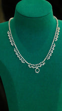 Load image into Gallery viewer, LUOWEND 18K White Gold Real Natural Diamond Necklace for Women
