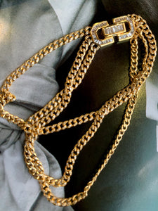LUOWEND 18K Yellow Gold Real Natural Diamond Bracelet for Women
