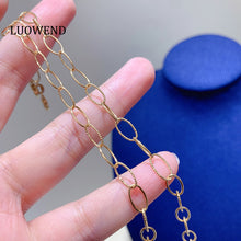 Load image into Gallery viewer, LUOWEND 18K Yellow Gold Bracelet for Women
