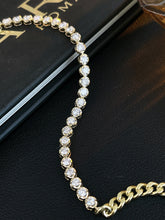 Load image into Gallery viewer, LUOWEND 18K Yellow Gold Fashion Design Real Natural Diamond Bracelet for Women
