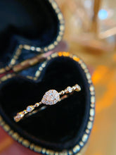 Load image into Gallery viewer, LUOWEND 18K Yellow Gold Fine Jewelry Real Natural Diamond Ring for Women
