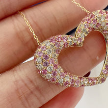 Load image into Gallery viewer, LUOWEND 18K Yellow Gold Natural Diamond and Color Sapphire Ring for Women
