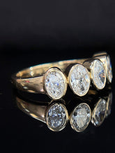 Load image into Gallery viewer, LUOWEND 18K Yellow Gold Fine Jewelry Real Natural Diamond Ring for Women
