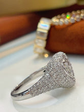Load image into Gallery viewer, LUOWEND 18K White Gold Fine Jewelry Real Natural Diamond Ring for Women
