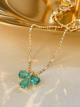 Load image into Gallery viewer, LUOWEND 18K Yellow Gold Fine Jewelry Real Natural Emerald Bracelet for Women
