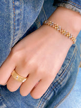Load image into Gallery viewer, LUOWEND 18K White+Yellow Gold Braceket for Women
