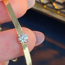 Load image into Gallery viewer, LUOWEND 18K Yellow Gold Real Natural Diamond Bracelet for Women
