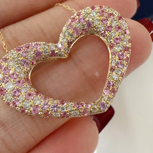 Load image into Gallery viewer, LUOWEND 18K Yellow Gold Natural Diamond and Color Sapphire Ring for Women
