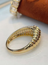 Load image into Gallery viewer, LUOWEND 18K Yellow Gold Fine Jewelry Real Natural Ruby Ring for Women
