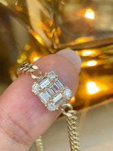 Load image into Gallery viewer, LUOWEND 18K Yellow Gold Fine Jewelry Real Natural Diamond Bracelet for Women
