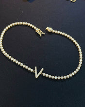 Load image into Gallery viewer, LUOWEND 18K White/Yellow/Rose Gold Real Natural Diamond Bracelet for Women
