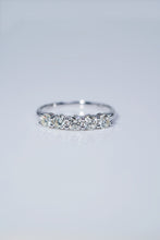 Load image into Gallery viewer, LUOWEND 18K White Gold Real Natural Diamond Ring for Women
