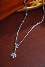 Load image into Gallery viewer, LUOWEND 18K White Gold Real Natural Diamond Necklace for Women
