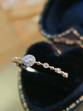 Load image into Gallery viewer, LUOWEND 18K Yellow Gold Fine Jewelry Real Natural Diamond Ring for Women
