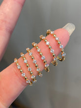 Load image into Gallery viewer, LUOWEND 18K Yellow Gold Natural Diamond Ring for Women
