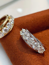 Load image into Gallery viewer, LUOWEND 18K White/Yellow Gold Fine Jewelry Real Natural Diamond Ring for Women
