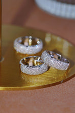 Load image into Gallery viewer, LUOWEND 18K White Gold Rings Real Natural Diamond Ring for Women

