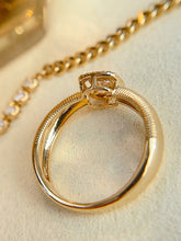 Load image into Gallery viewer, LUOWEND 18K Yellow Gold Fine Jewelry Real Natural Diamond Ring for Women
