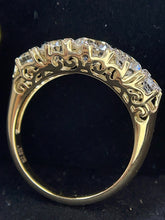 Load image into Gallery viewer, LUOWEND 18K White/Yellow Gold Fine Jewelry Real Natural Diamond Ring for Women
