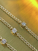 Load image into Gallery viewer, LUOWEND 18K Yellow Gold Fine Jewelry Real Natural Diamond Bracelet for Women
