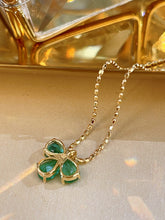 Load image into Gallery viewer, LUOWEND 18K Yellow Gold Fine Jewelry Real Natural Emerald Bracelet for Women
