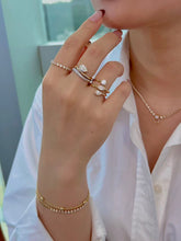 Load image into Gallery viewer, LUOWEND 18K Yellow Gold Fine Jewelry Real Natural Diamond Ring for Women
