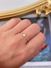 Load image into Gallery viewer, LUOWEND 18K Yellow Gold Fine Jewelry Real Natural Diamond Ring for Women
