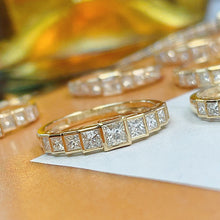 Load image into Gallery viewer, LUOWEND 18K Yellow Gold Fine Jewelry Real Natural Diamond Ring for Women
