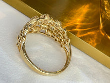 Load image into Gallery viewer, LUOWEND 18k Yellow Gold Fine Jewelry Real Natural Diamond Ring for Women
